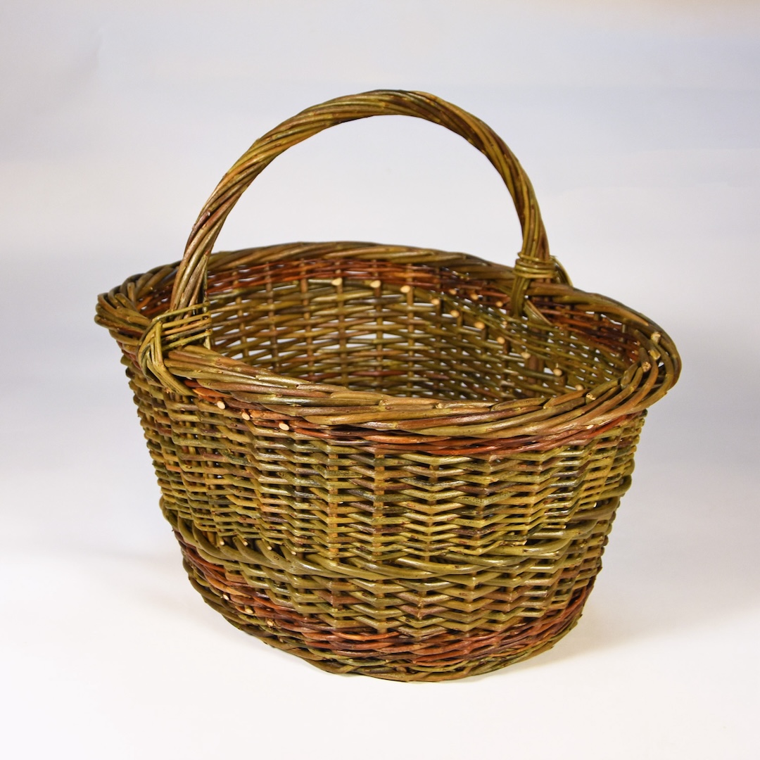 Oval Willow Arm Basket